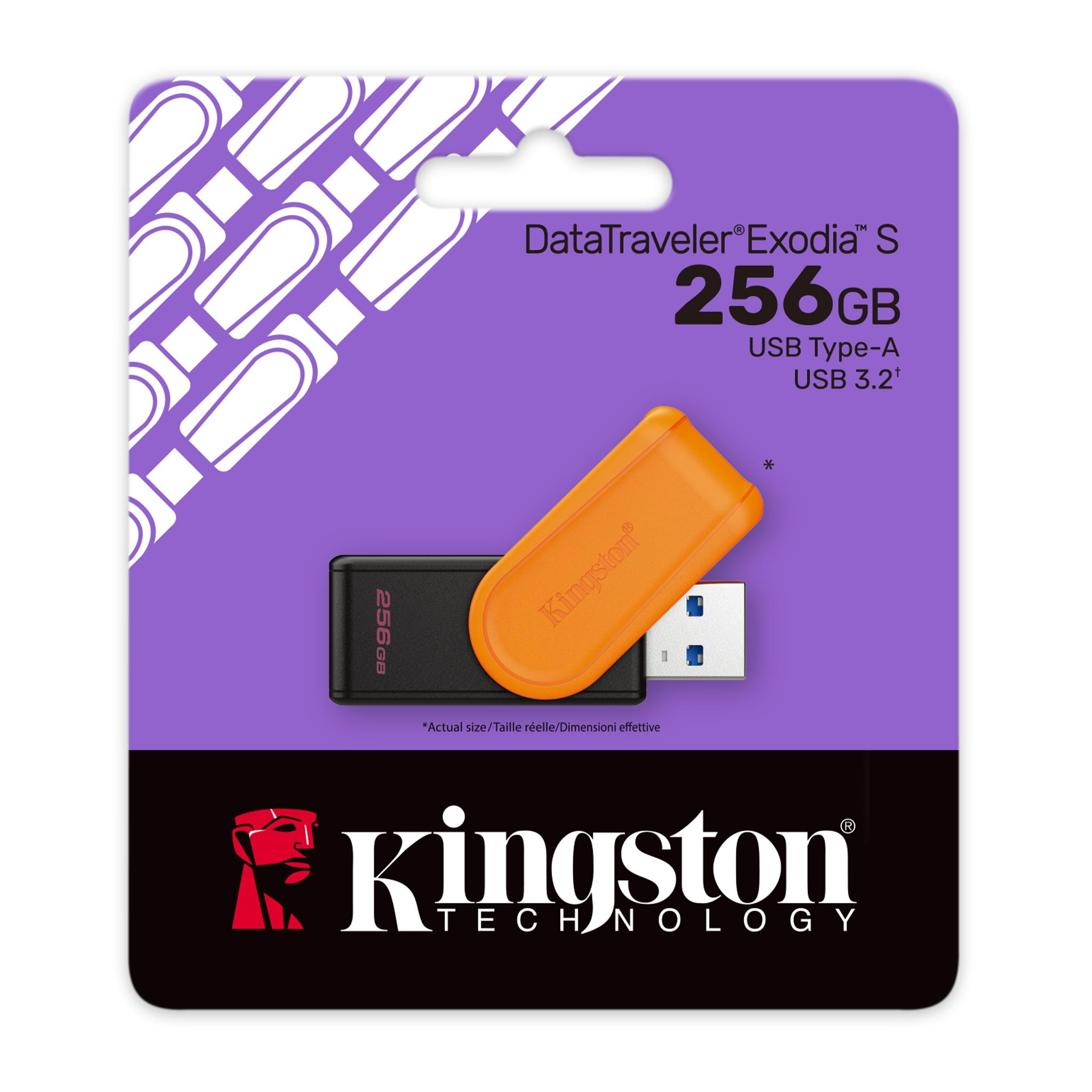 Kingston DataTraveler Exodia S USB Flash Drive Entry-level USB 3.2 Gen 1 - 256GB Kingston DataTraveler Exodia S USB Flash Drive Entry-level USB 3.2 Gen 1 - 256GB